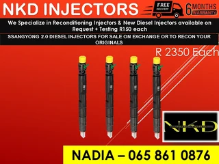 Ssangyong 2l Diesel Injectors For Sale On Exchange With 6 Months Warranty