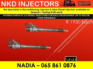 Hyundai Santa Fe 2l Diesel Injectors For Sale On Exchange Or To Recon With Warranty