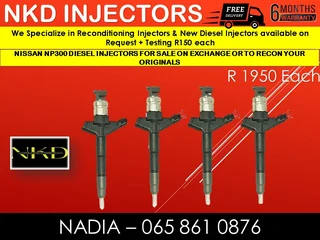 Nissan Np300 Diesel Injectors For Sale On Exchange Or To Recon With Warranty