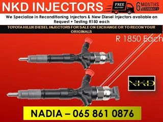 Toyota Hilux Diesel Injectors For Sale On Exchange With 6 Months Warranty