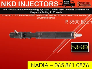 Hyundai H1 Delphi New Diesel Injectors For Sale On Exchange Or To Recon With Warranty