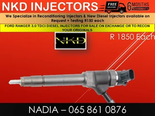 Ford Ranger 3l Tdci Diesel Injectors For Sale Or To Recon