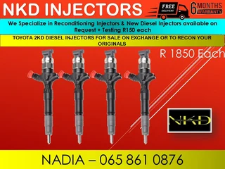 Toyota 2kd Diesel Injectors For Sale On Exchaneg With 6 Months Warranty
