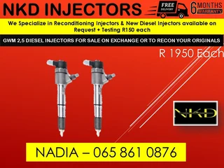 Gwm 2.5l Diesel Injectors For Sale On Exchange Or To Recon