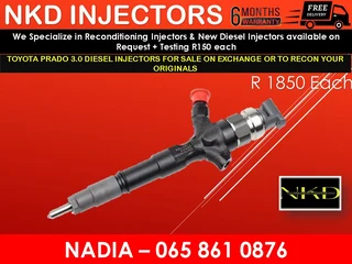 Toyota Prado 3.0 Diesel Injectors For Sale Or To Recon