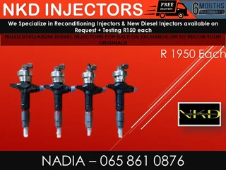 Isuzu Dtec Kb250 Diesel Injectors For Sale On Exchange Or To Recon With Warranty