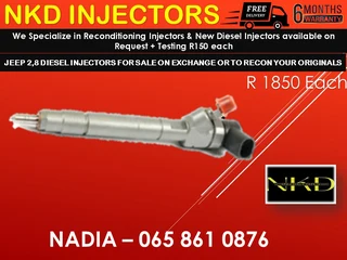 Jeep 2.8 Diesel Injectors For Sale Or To Recon