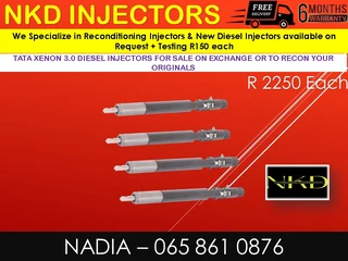 Tata Xenon 700 Diesel Injectors For Sale On Exchange Or To Recon With Warranty