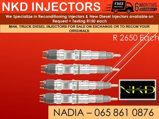 Man Truck Diesel Injectors For Sale Or To Recon
