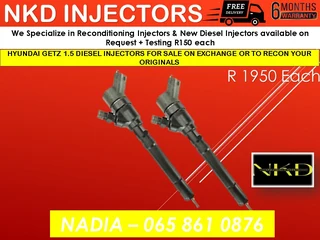 Hyundai Getz Diesel Injectors For Sale Or To Recon