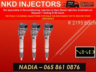 Vw/polo 1.6 Diesel Injectors For Sale On Exchange With 6 Months Warranty