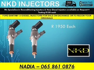 Ford Bantam 1.4 Diesel Injectors For Sale On Exchange With 6 Months Warranty