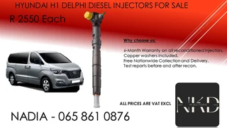 Hyundai H1 Diesel Injectors For Sale Or To Recon
