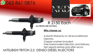 Mitsubishi Triton 2.5 Diesel Injectors For Sale On Exchange Or To Recon With Warranty
