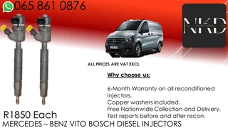 Mercedes Benz Vito Diesel Injectors For Sale Or To Recon