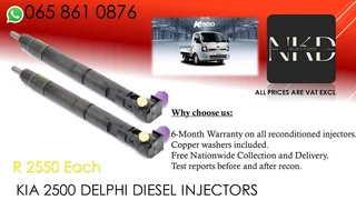 Kia 2500 Diesel Injectors For Sale Or To Recon
