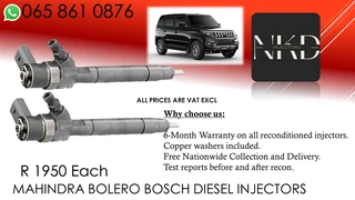 Mahindra Bolero Diesel Injectors For Sale On Exchange Or To Recon With Warranty