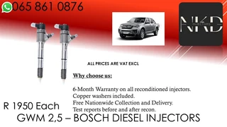 Gwm 2.5 Diesel Injectors For Sale Or To Recon
