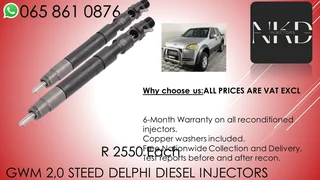 Gwm 2.0 Steed Diesel Injectors For Sale On Exchnage Or To Recon With Warranty
