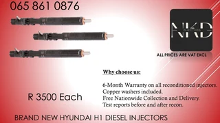 New Hyundai H1 Diesel Injectors For Sale On Exchange Or To Recon