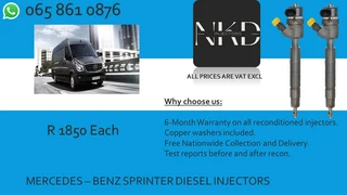 Mercedes Benz Sprinter Diesel Injectors For Sale Or To Recon