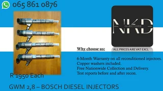 Gwm 2.8 Diesel Injectors For Sale On Exchange Or To Recon