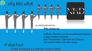 Ford Ranger 3.0 Diesel Injectors For Sale Or To Recon