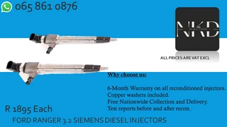 Ford Ranger 3.2 Diesel Injectors For Sale On Exchange With 6 Months Warranty