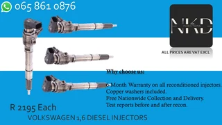 Volkswagen 1.6 Diesel Injectors For Sale On Exchange Or To Recon With Warranty