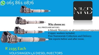 Audi 1.6 Diesel Injectors For Sale On Exchange Or To Recon