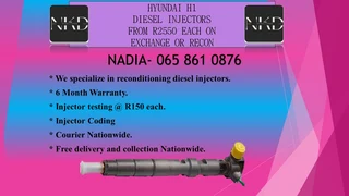 Hyundai H1 Diesel Injectors For Sale Or To Recon