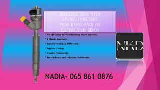 Mercedes Benz Vito Diesel Injectors For Sale Or To Recon