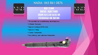Kia 2500 Diesel Injectors For Sale Or To Recon