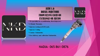 Audi 1.6 Diesel Injectors For Sale On Exchange Or To Recon