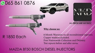 Mazda Bt50 Diesel Injectors For Sale On Exchange Or To Recon With Warranty