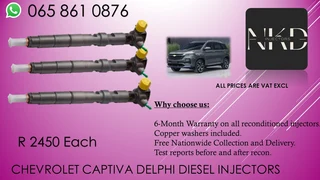 Chevrolet Captiva Diesel Injectors For Sale On Exchange With 6 Months Warranty