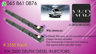 Kia 2500 Diesel Injectors For Sale Or To Recon