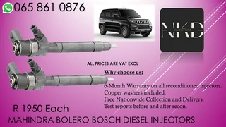 Mahindra Bolero Diesel Injectors For Sale Or To Recon With Warranty