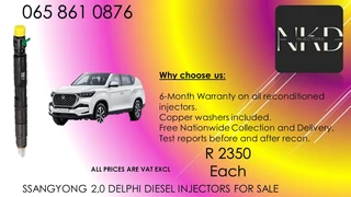 Ssangyong 2.0 Diesel Injectors For Sale On Exchange With 6 Months Warranty