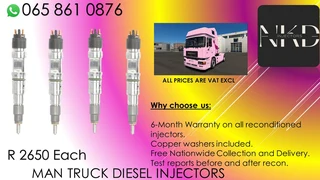 Man Truck Diesel Injectors For Sale Or To Recon