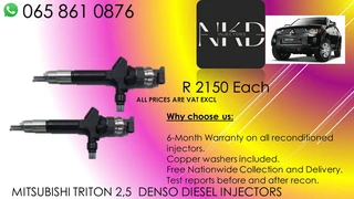 Mitsubishi Triton 2.5 Diesel Injectors For Sale On Exchange Or To Recon With Warranty