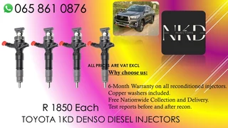 Toyota 1kd Diesel Injectors For Sale Or To Recon