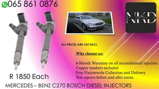 Mercedes C220 Diesel Injectors For Sale Or To Recon