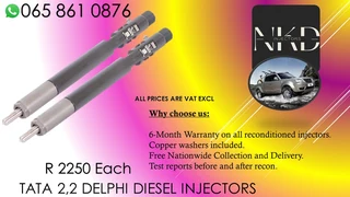 Tata 2.2 Diesel Injectors For Sale On Exchange Or To Recon With Warranty