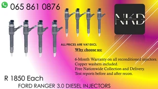 Ford Ranger 3.0 Diesel Injectors For Sale Or To Recon