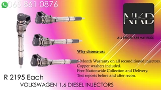 Volkswagen 1.6 Diesel Injectors For Sale On Exchange Or To Recon With Warranty