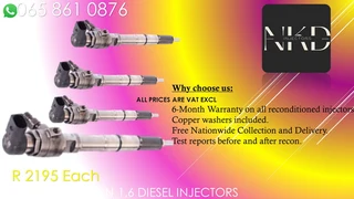 Audi 1.6 Diesel Injectors For Sale Or To Recon