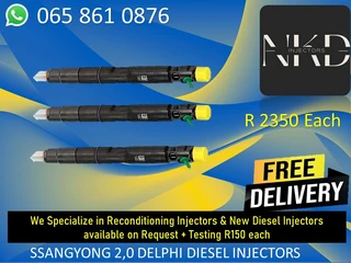 Ssangyong Diesel Injectors For Sale Or Recon
