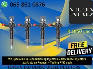 Toyota 1KD diesel injectors for sale