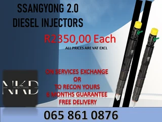 Ssangyong 2.0 Diesel Injectors For Sale Or Recon With Test Reports